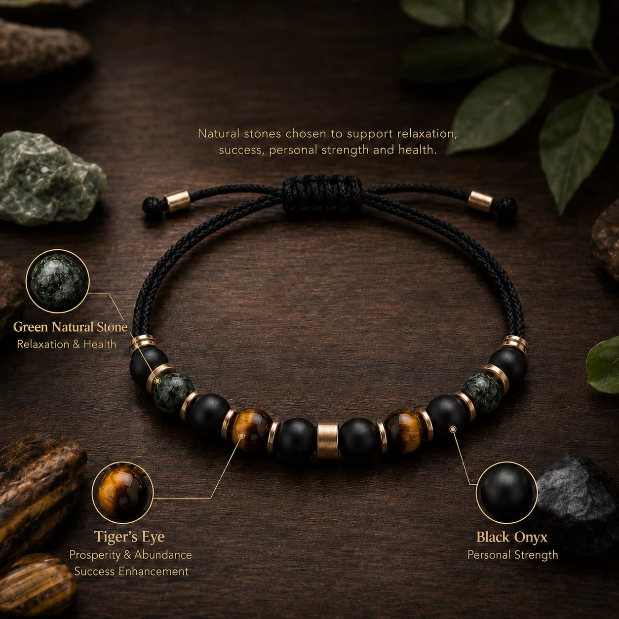 Pure Natural Stone Bracelet - New Version